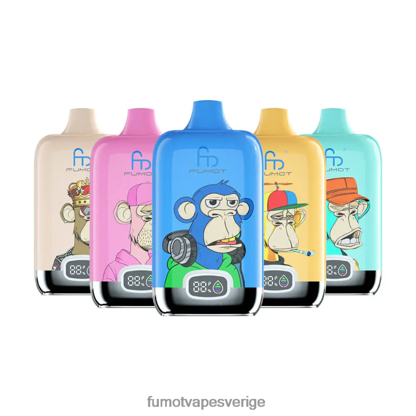 Fumot Vape Reviews - Fumot Digital Box 12000 engångs vape pod - 20ml (1 st) blåbär körsbär tranbär 26VFZN118
