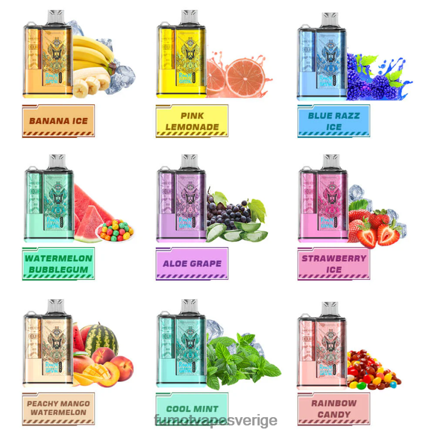 Fumot Price - Fumot Crystal 12000 engångs vapebox - 20ml (1 st) bär lemonad 26VFZN255
