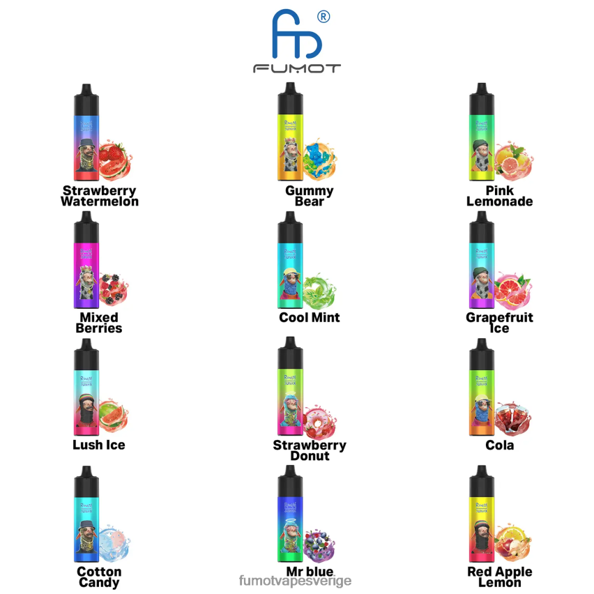 Fumot Store - Fumot Sunax 7000 utbytbar vape-patron (1 st) frodig is 26VFZN489