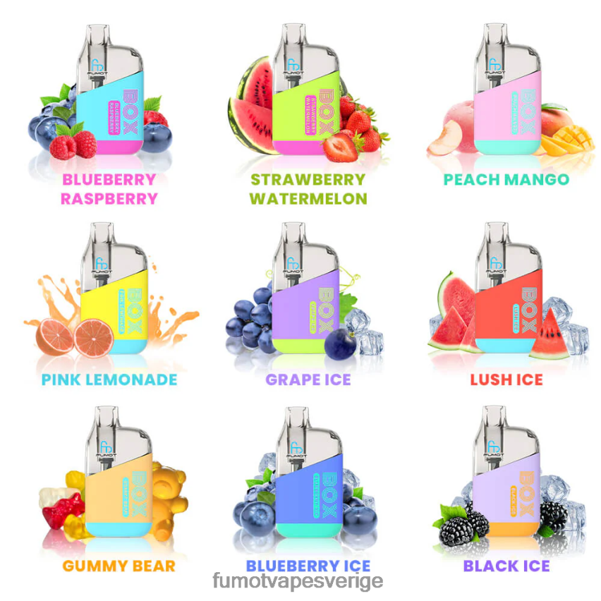 Fumot Store - Fumot Tornado box 10000 engångs vape pod - 20ml (1 st) jordgubbsvattenmelon 26VFZN349