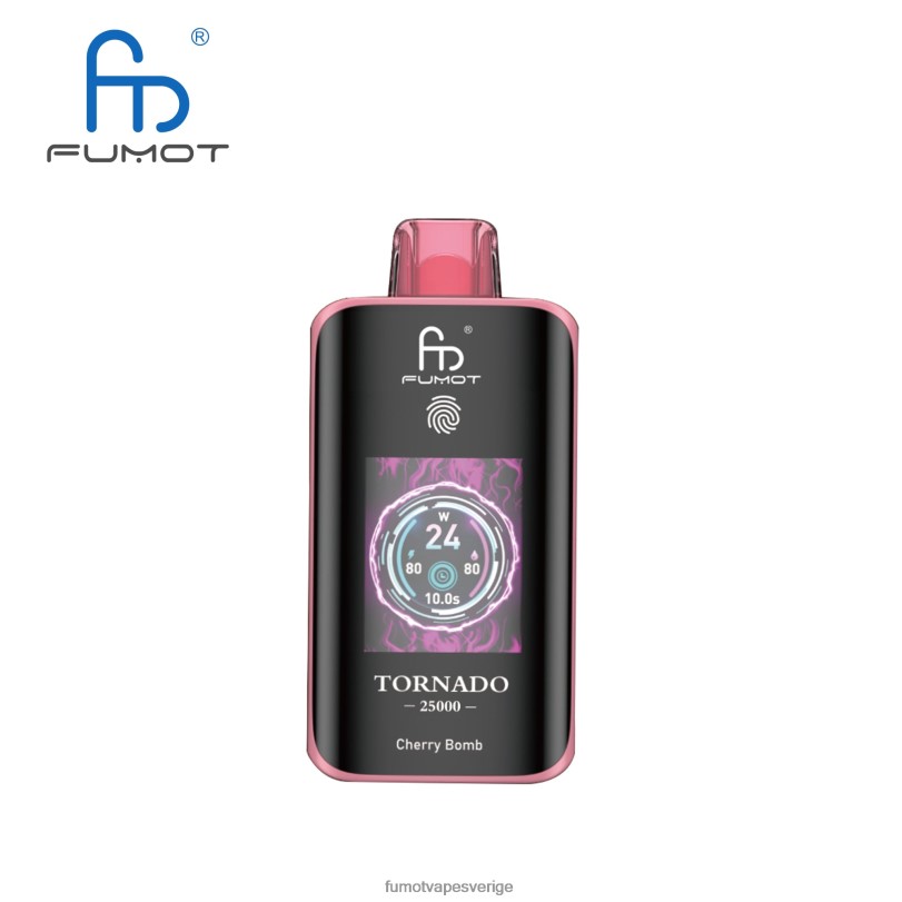 Fumot Vape Online Shop - Fumot Tornado 25000 engångsvape körsbärsbomb 86N2D4