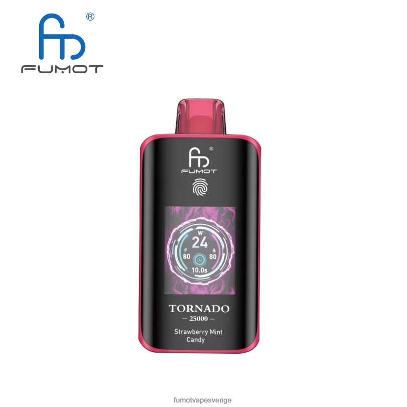 Fumot Vape Price - Fumot Tornado 25000 engångsvape jordgubbsmintgodis 86N2D15