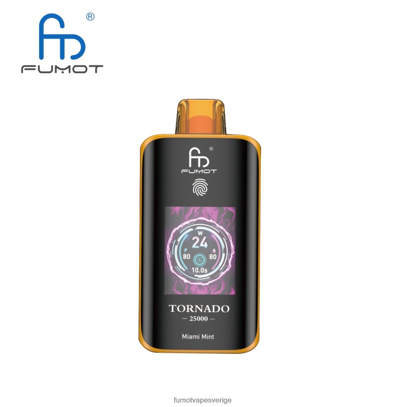 Fumot Vape Reviews - Fumot Tornado 25000 engångsvape miami mynta 86N2D8