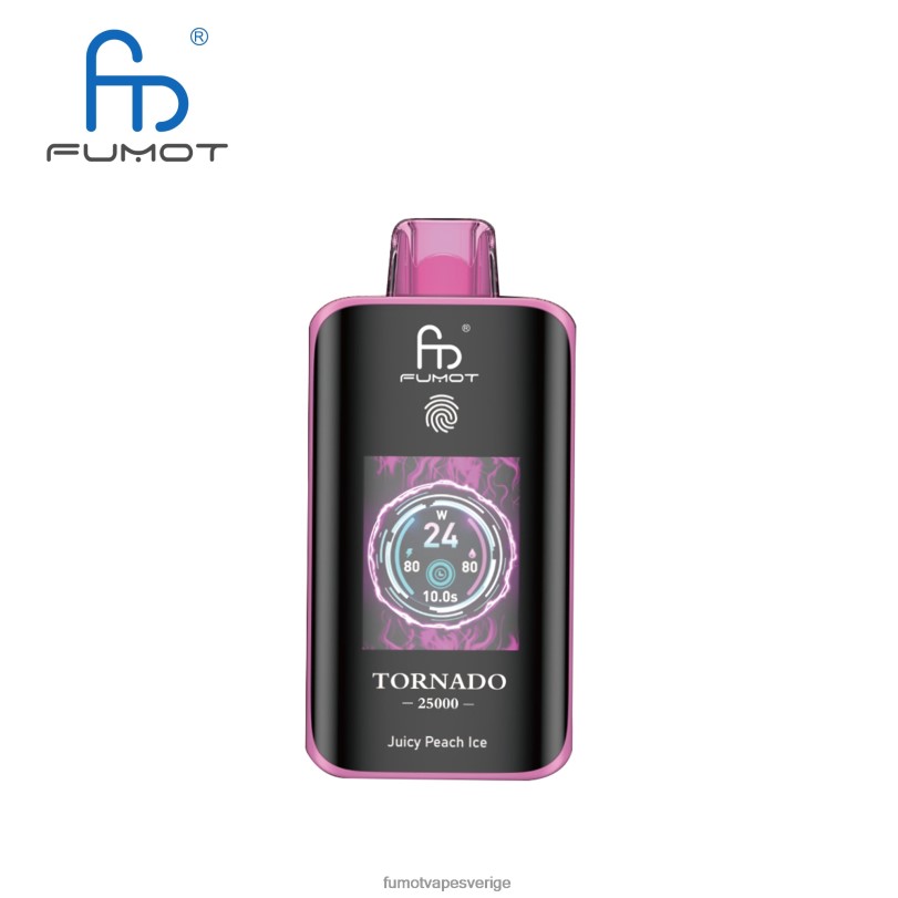 Fumot Vape Sale - Fumot Tornado 25000 engångsvape saftig persikois 86N2D7