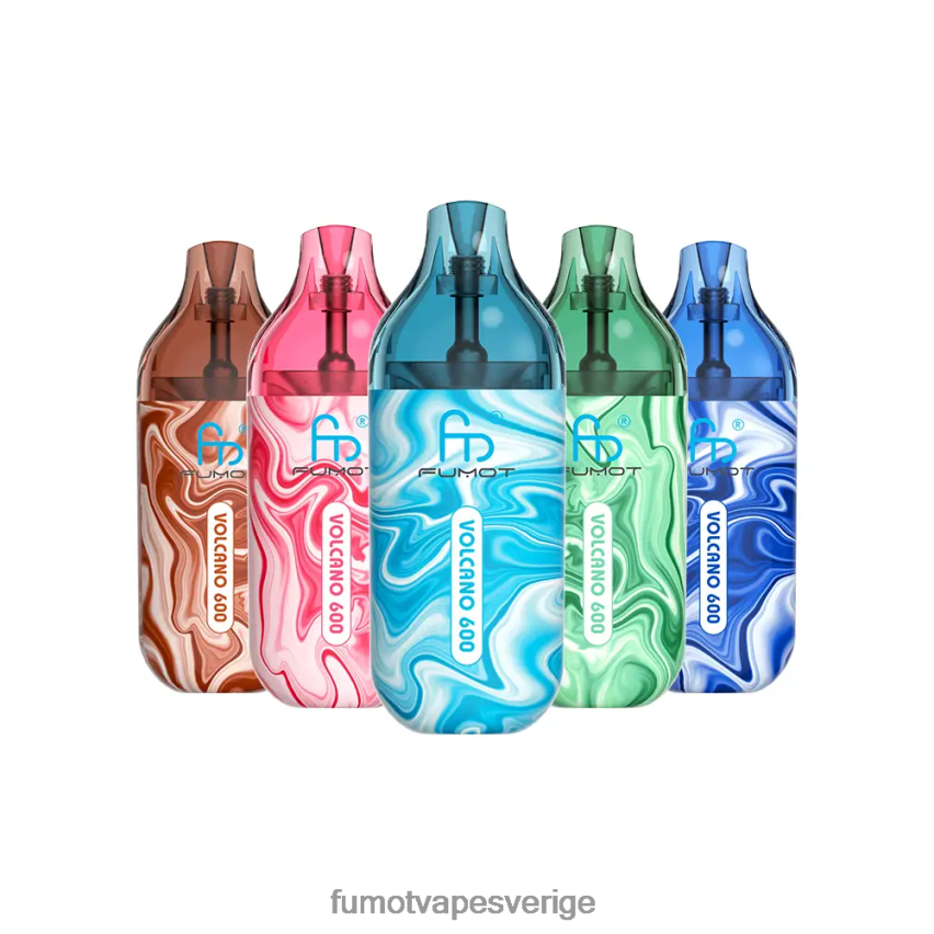 Fumot Store - Fumot Volcano 600 tpd-kompatibel engångsvape - 2ml (set med 3 stycken) körsbär citron mynta 26VFZN299