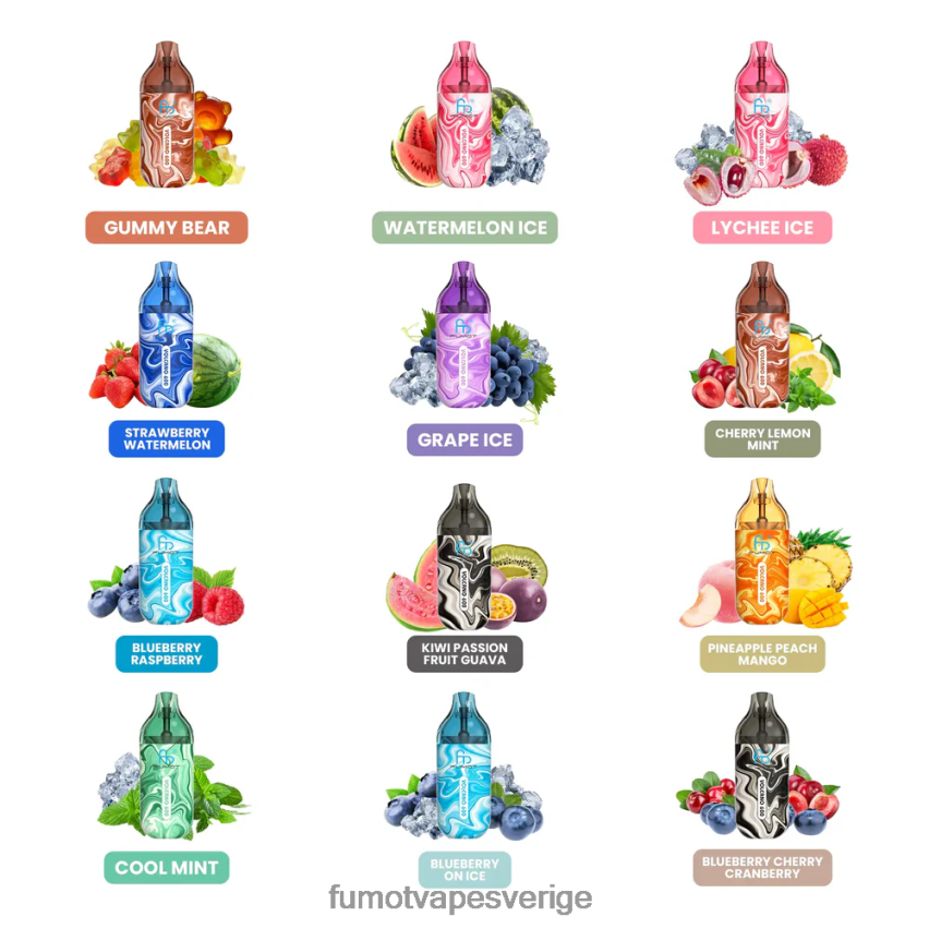 Fumot Vape Price - Fumot Volcano 600 tpd-kompatibel engångsvape - 2ml (set med 3 stycken) litchiis 26VFZN296