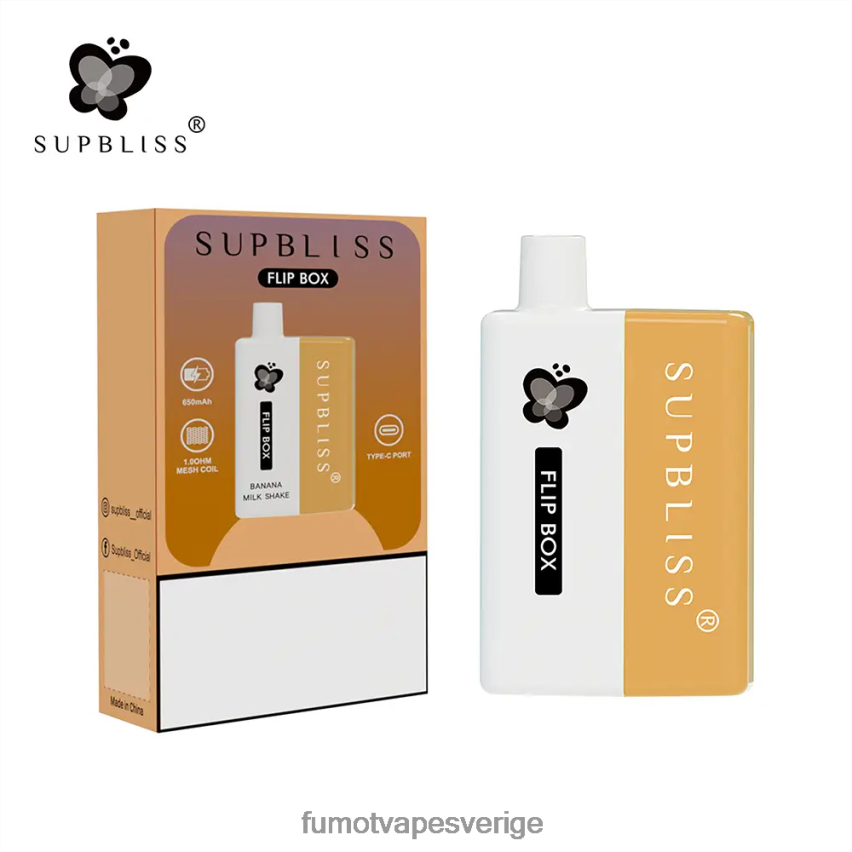Fumot Cigarette - Fumot Supbliss Flip box 6000 utbytbart vape kit - 10ml (1 st) blåbärshallon 26VFZN332