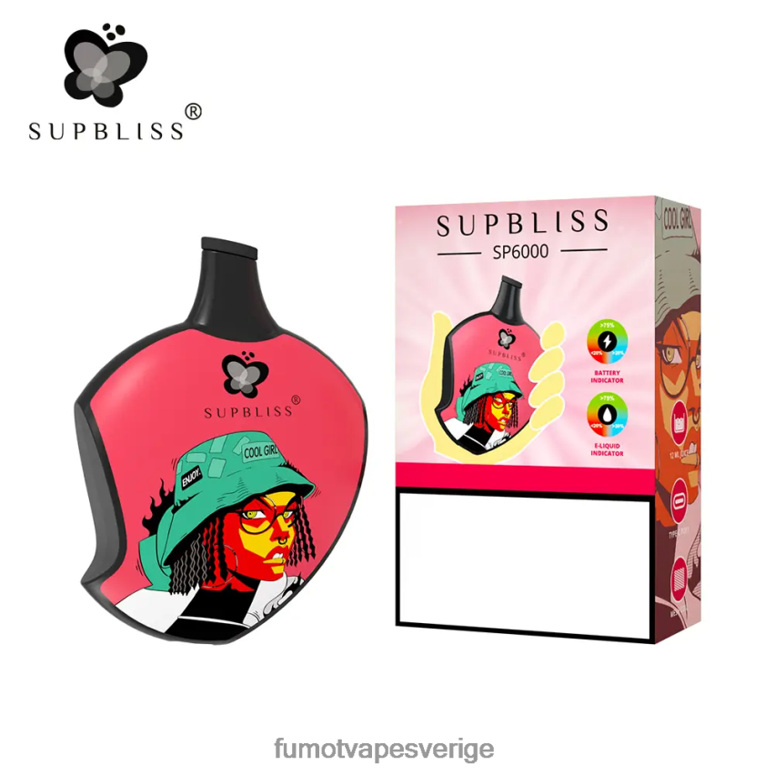 Fumot Store - Fumot Supbliss sp6000 engångs vape pod - 12ml (1 st) rosa lemonad 26VFZN459