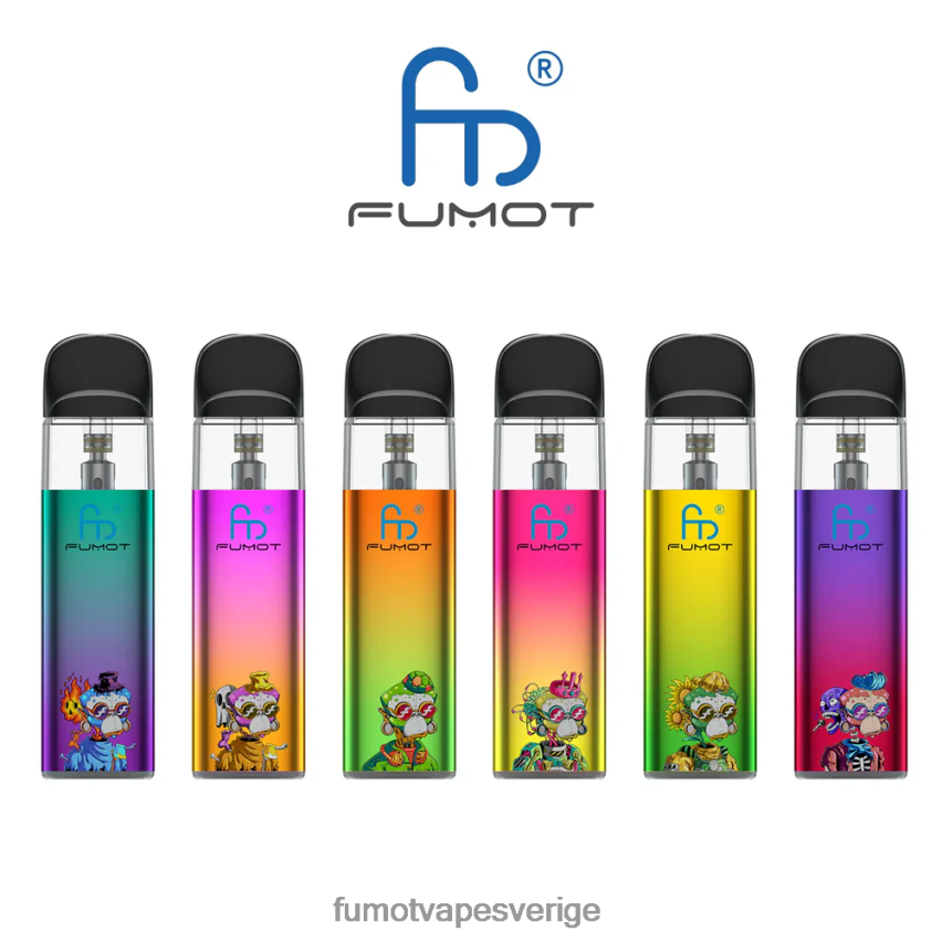 Fumot Vape Sverige - Fumot Dazzle Lite tpd-kompatibelt tomt vape-kit (1 st) grön-lila 26VFZN551