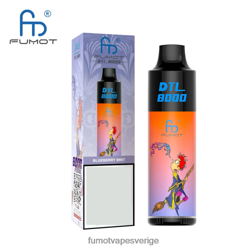 Fumot Price - Fumot DTL 8000 engångspenna - 16ml (1 st) blå hallon citron 26VFZN415