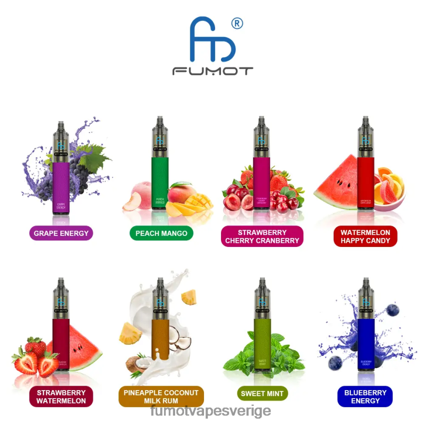 Fumot Vape Shop - Fumot DTL engångspenna 9000- 18ml (1 st) blåbärshallon 26VFZN370