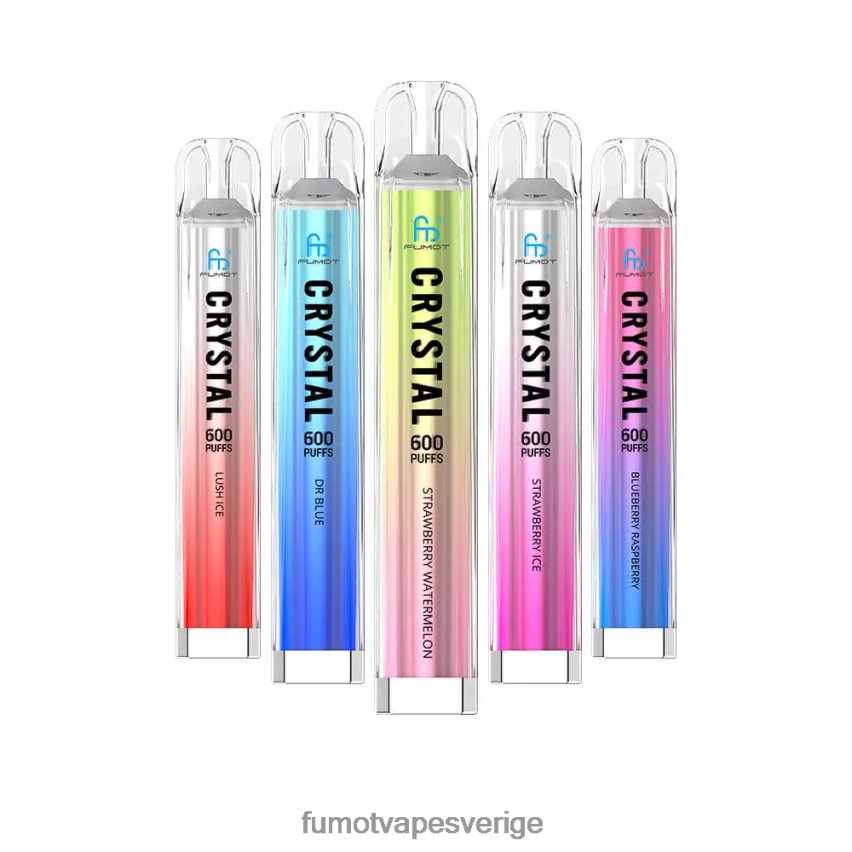 Fumot Store - Fumot Crystal 2ml (3 stycken set) engångsvape - 600 tpd-kompatibel persika mango 26VFZN389