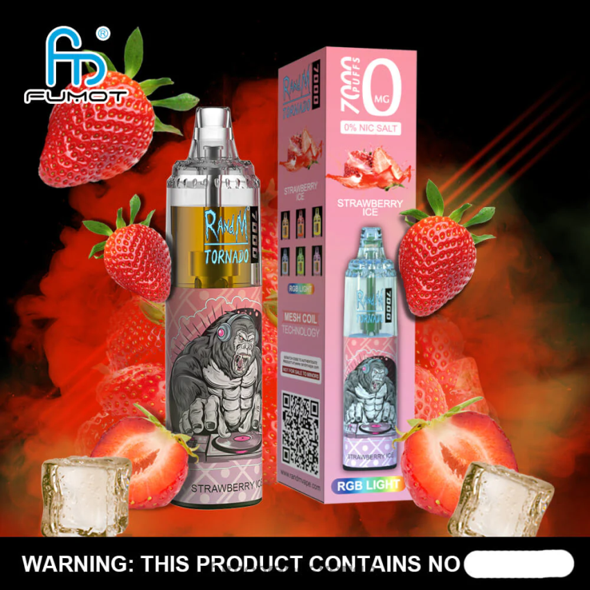 Fumot Cigarette - Fumot Tornado 0% 7000 14ml engångspenna (1 st) frodig is 26VFZN522