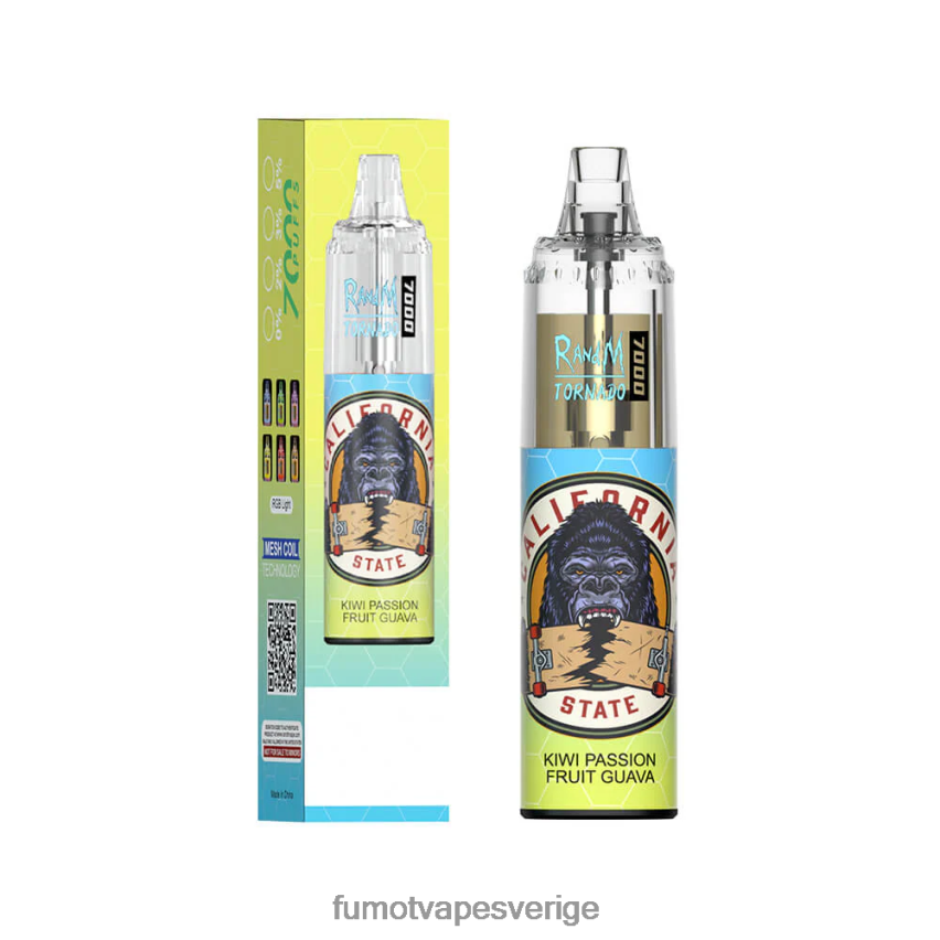 Fumot Cigarette - Fumot Tornado 14ml 7000 engångspenna (1 st) blå razz körsbär 26VFZN62