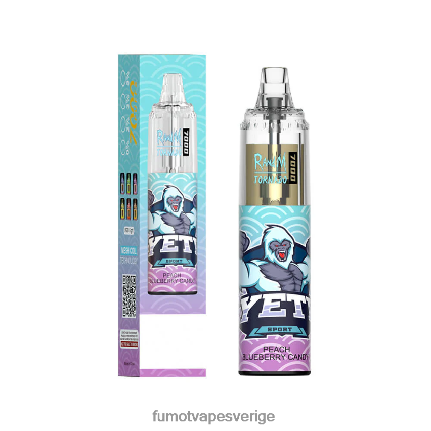 Fumot Cigarette - Fumot Tornado 14ml 7000 engångspenna (1 st) blå razz körsbär 26VFZN62
