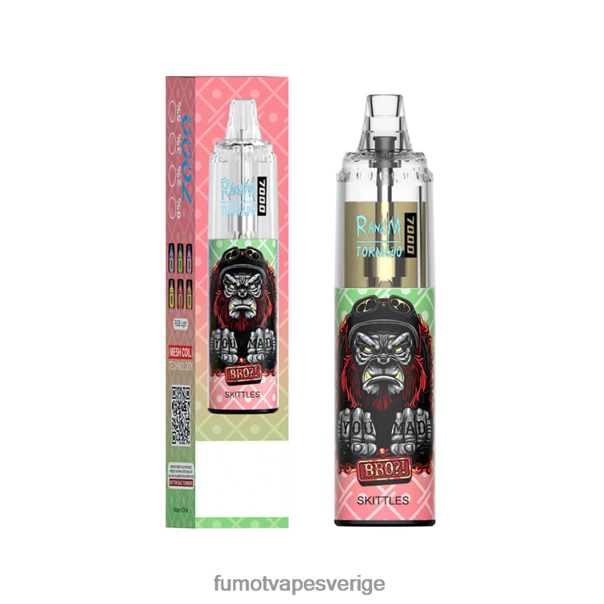Fumot Cigarette - Fumot Tornado 14ml 7000 engångspenna (1 st) blå razz körsbär 26VFZN62
