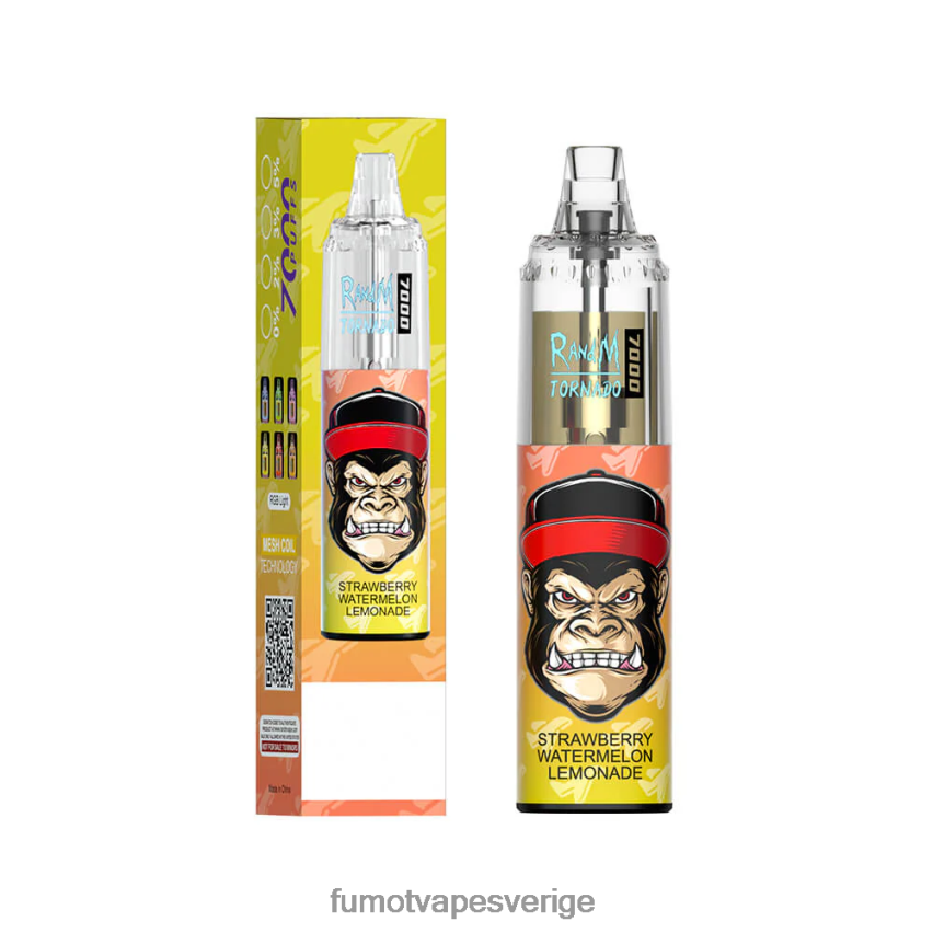 Fumot Cigarette - Fumot Tornado 14ml 7000 engångspenna (1 st) blå razz körsbär 26VFZN62