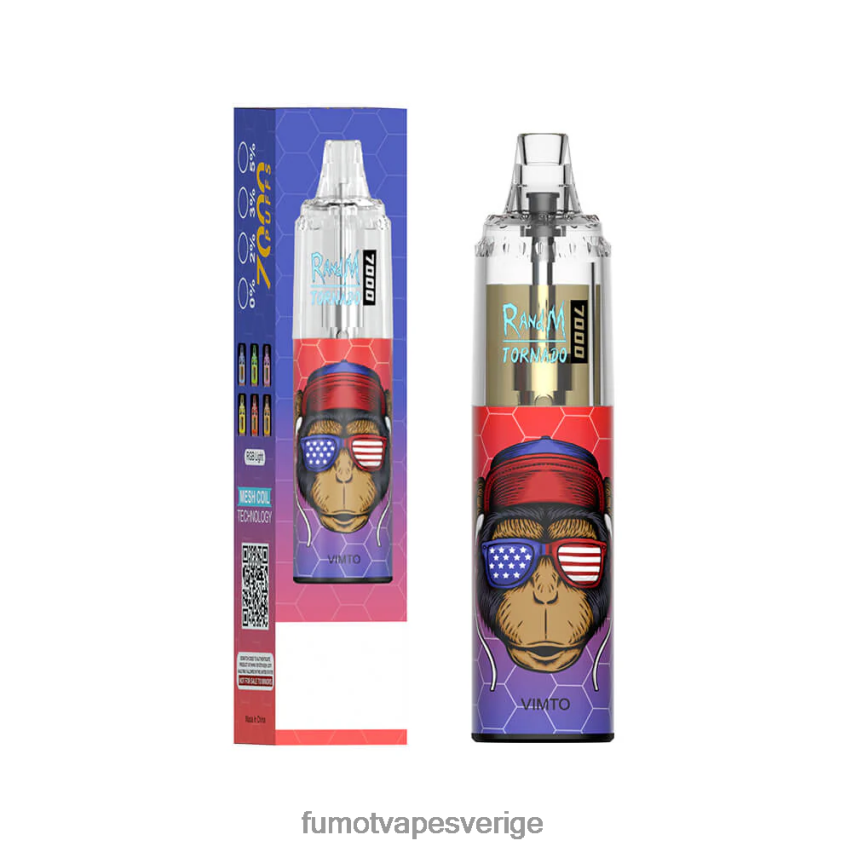 Fumot Cigarette - Fumot Tornado 14ml 7000 engångspenna (1 st) blå razz körsbär 26VFZN62