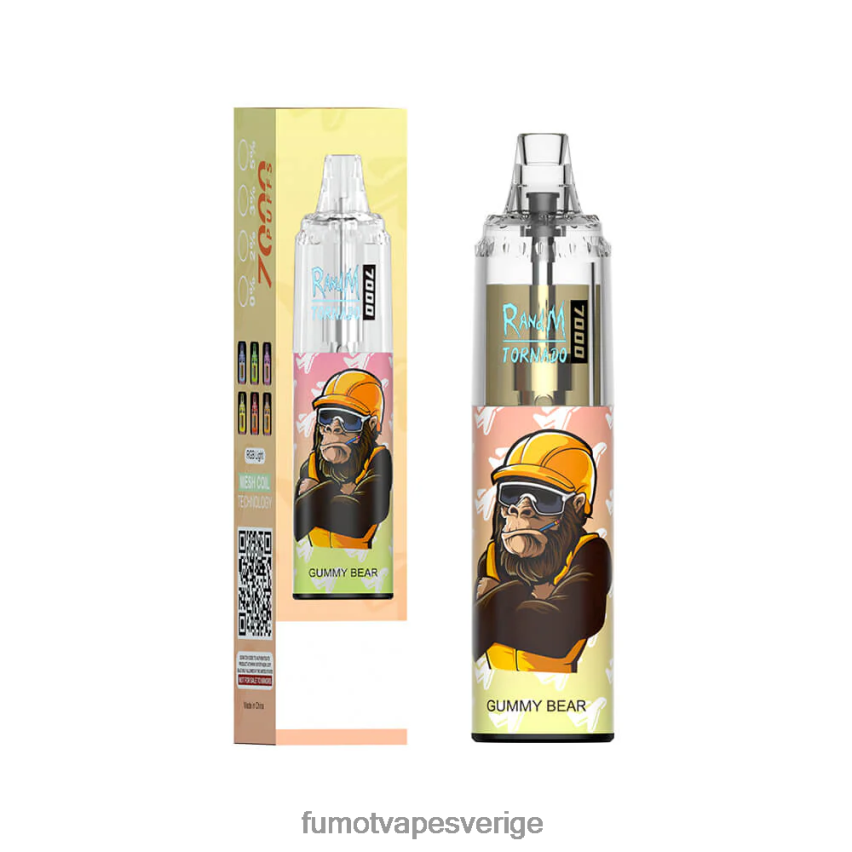 Fumot Cigarette - Fumot Tornado 14ml 7000 engångspenna (1 st) blå razz körsbär 26VFZN62
