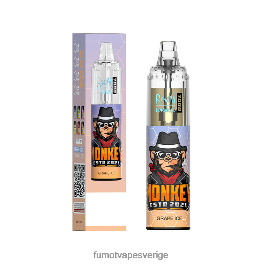Fumot Cigarette - Fumot Tornado 14ml 7000 engångspenna (1 st) blå razz körsbär 26VFZN62