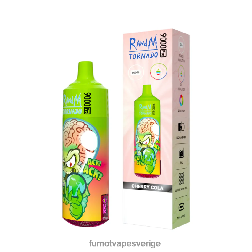 Fumot Cigarette - Fumot Tornado 1 st 9000 pro 18ml engångsvape vattenmelon kägla 26VFZN242