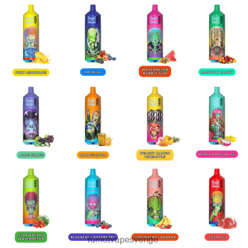 Fumot Store - Fumot Tornado 18ml 9000 engångspenna (1 st) kolsyrat körsbär 26VFZN29