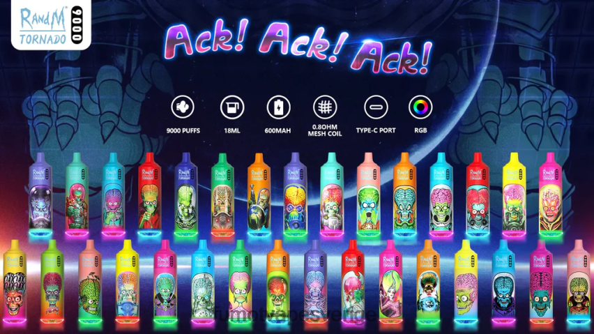 Fumot Vape Price - Fumot Tornado 18ml 9000 engångspenna (1 st) surt godis 26VFZN26