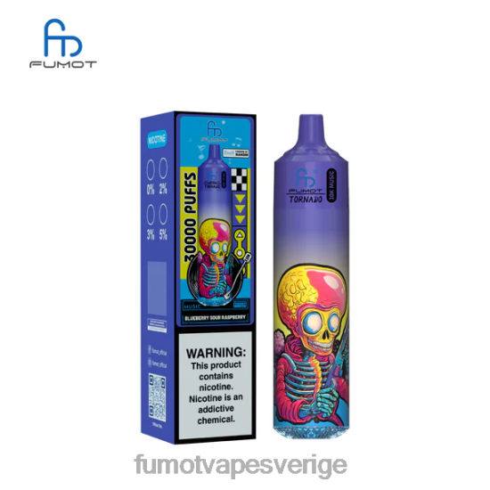 Fumot Vape Price - Fumot Tornado 30k musik blåbärssura hallon FLXFZ6