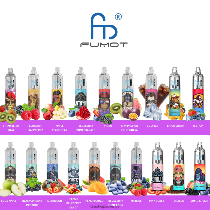 Fumot Vape Reviews - Fumot Tornado 0% 7000 14ml engångspenna (1 st) persika mango 26VFZN528
