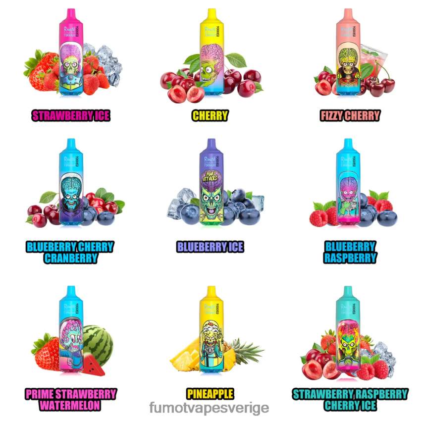 Fumot Vape Shop - Fumot Tornado 1 st 9000 pro 18ml engångsvape vimto 26VFZN240