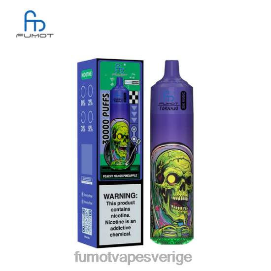 Fumot Vape Sverige - Fumot Tornado 30k musik persikaktig mango ananas FLXFZ21