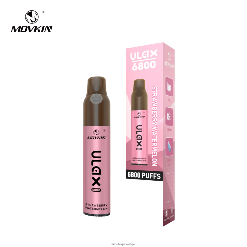 Fumot Store - Fumot Movkin Ulax 6800 engångsvape, keramisk spole - 8ml (1 st) blåbär på is 26VFZN319