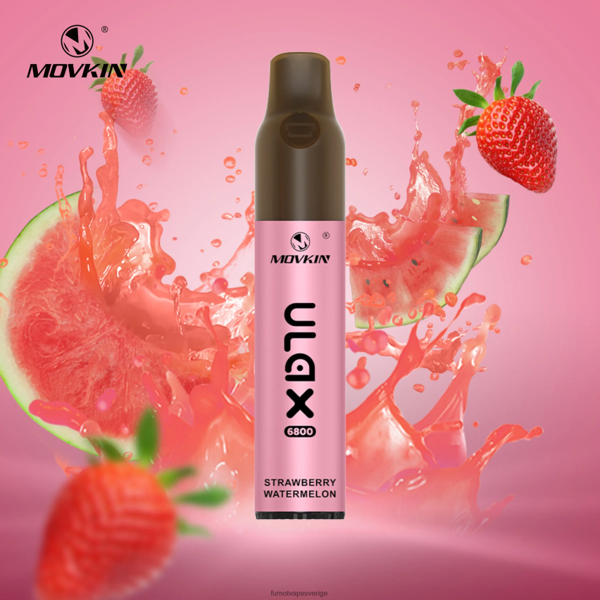 Fumot Store - Fumot Movkin Ulax 6800 engångsvape, keramisk spole - 8ml (1 st) jordgubbsvattenmelon 26VFZN329