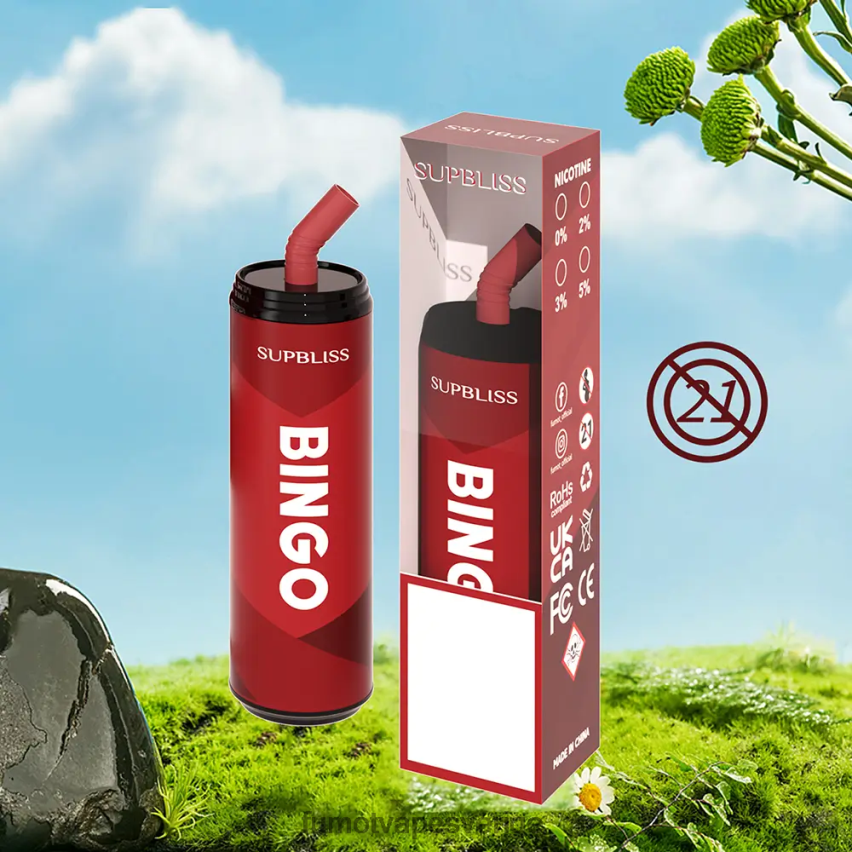 Fumot Cigarette - Fumot Supbliss Bingo 9000 engångspenna (1 st) - 18ml rosa lemonad 26VFZN472