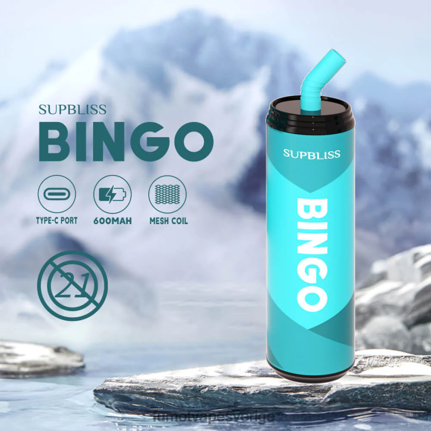 Fumot Cigarette - Fumot Supbliss Bingo 9000 engångspenna (1 st) - 18ml rosa lemonad 26VFZN472