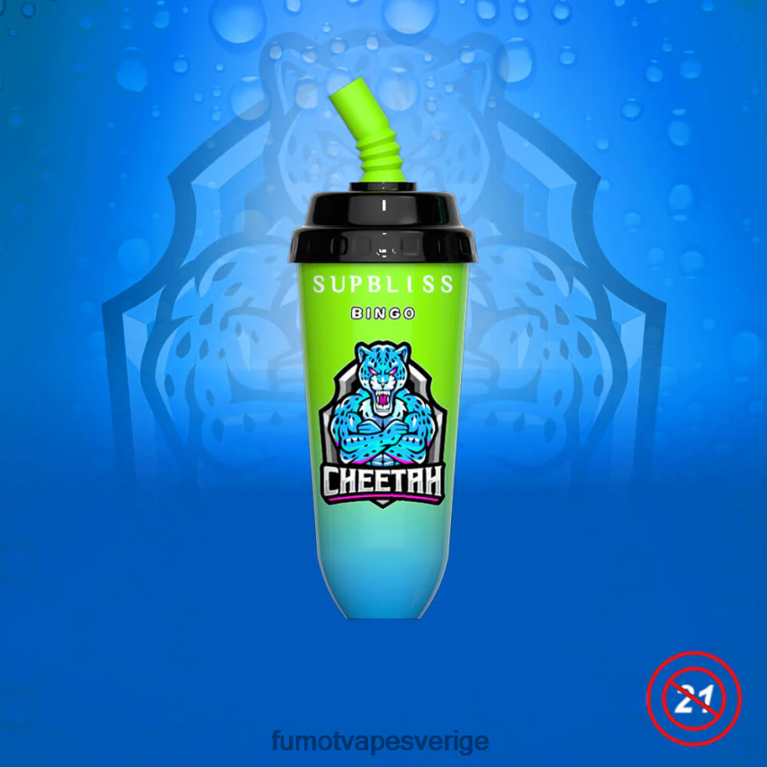 Fumot Store - Fumot Supbliss Bingo 16ml 8000 engångs vape pod-enhet (1 st) jordgubbsmango 26VFZN409