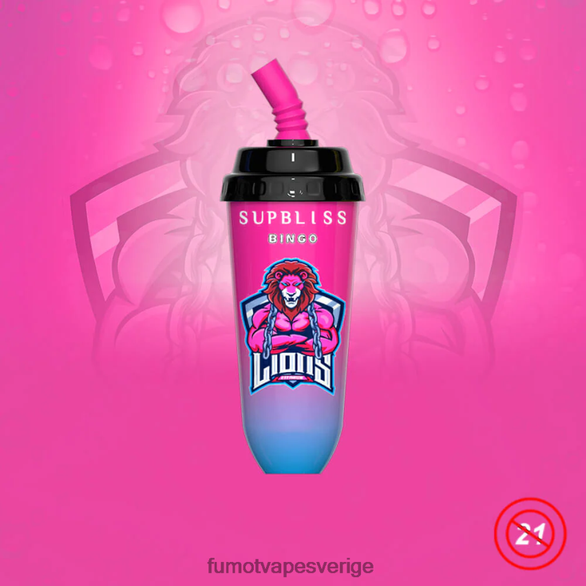 Fumot Vape Price - Fumot Supbliss Bingo 8000 engångs vape pod-enhet - 16ml (1 st) körsbärspersika lemonad 26VFZN396