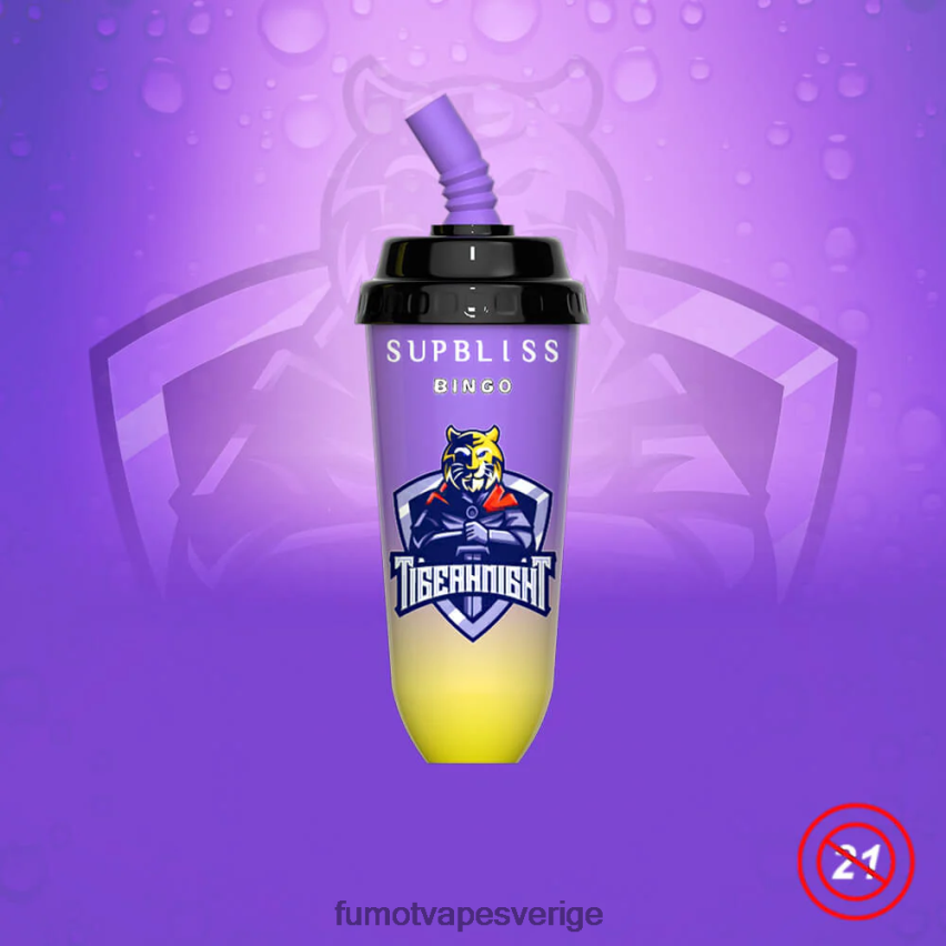 Fumot Vape Price - Fumot Supbliss Bingo 8000 engångs vape pod-enhet - 16ml (1 st) körsbärspersika lemonad 26VFZN396