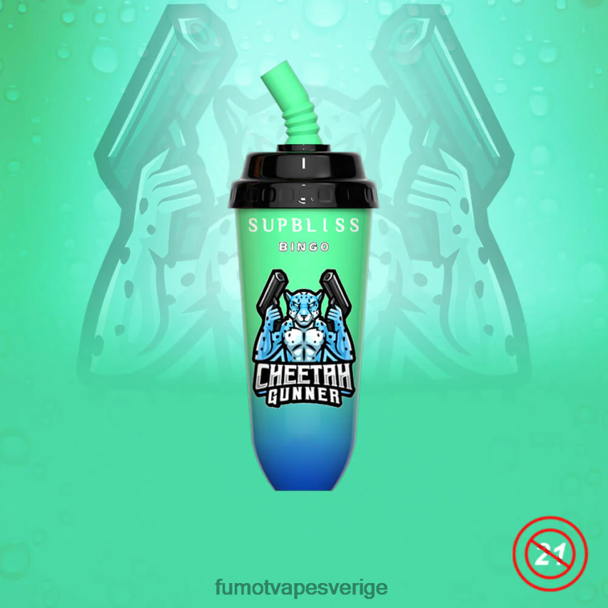 Fumot Vape Price - Fumot Supbliss Bingo 8000 engångs vape pod-enhet - 16ml (1 st) körsbärspersika lemonad 26VFZN396
