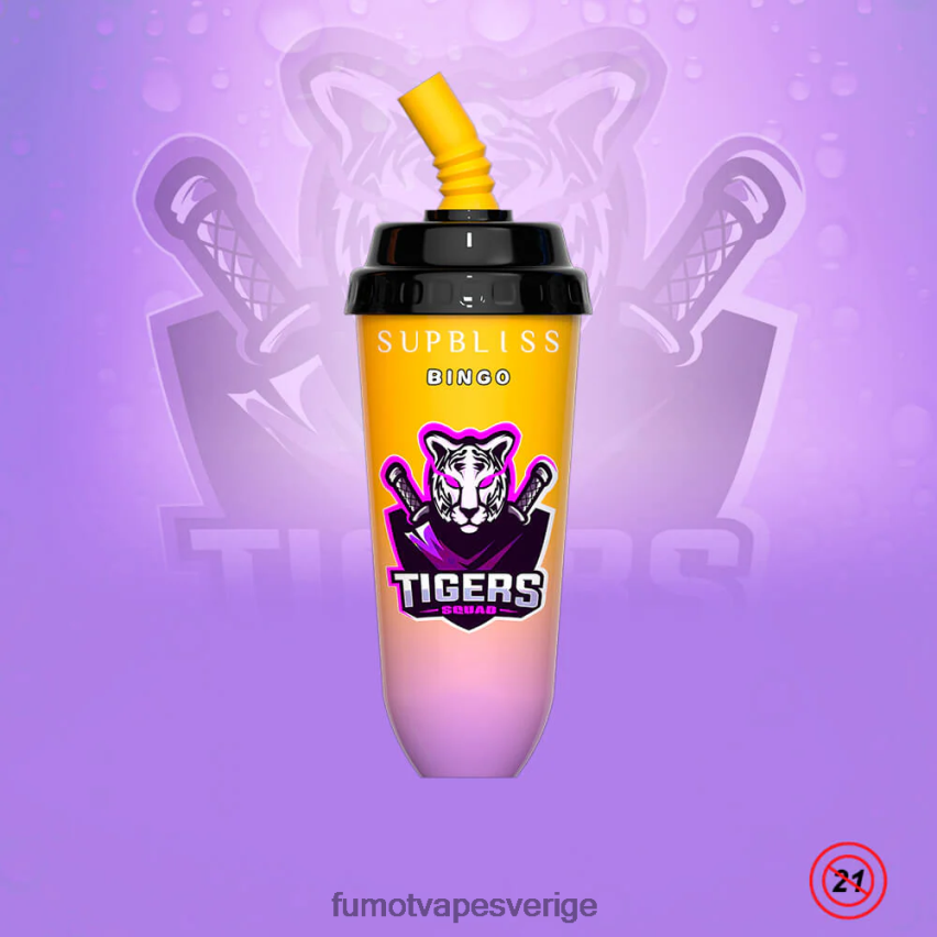 Fumot Vape Price - Fumot Supbliss Bingo 8000 engångs vape pod-enhet - 16ml (1 st) körsbärspersika lemonad 26VFZN396