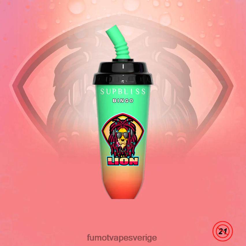 Fumot Vape Price - Fumot Supbliss Bingo 8000 engångs vape pod-enhet - 16ml (1 st) körsbärspersika lemonad 26VFZN396