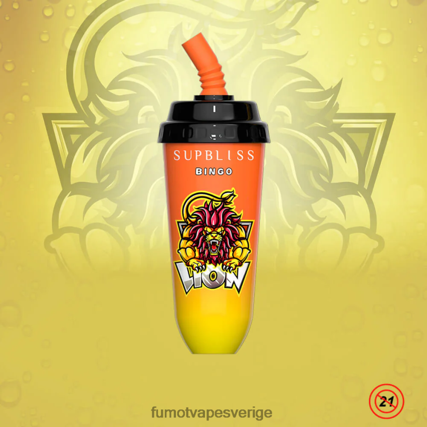 Fumot Vape Price - Fumot Supbliss Bingo 8000 engångs vape pod-enhet - 16ml (1 st) körsbärspersika lemonad 26VFZN396