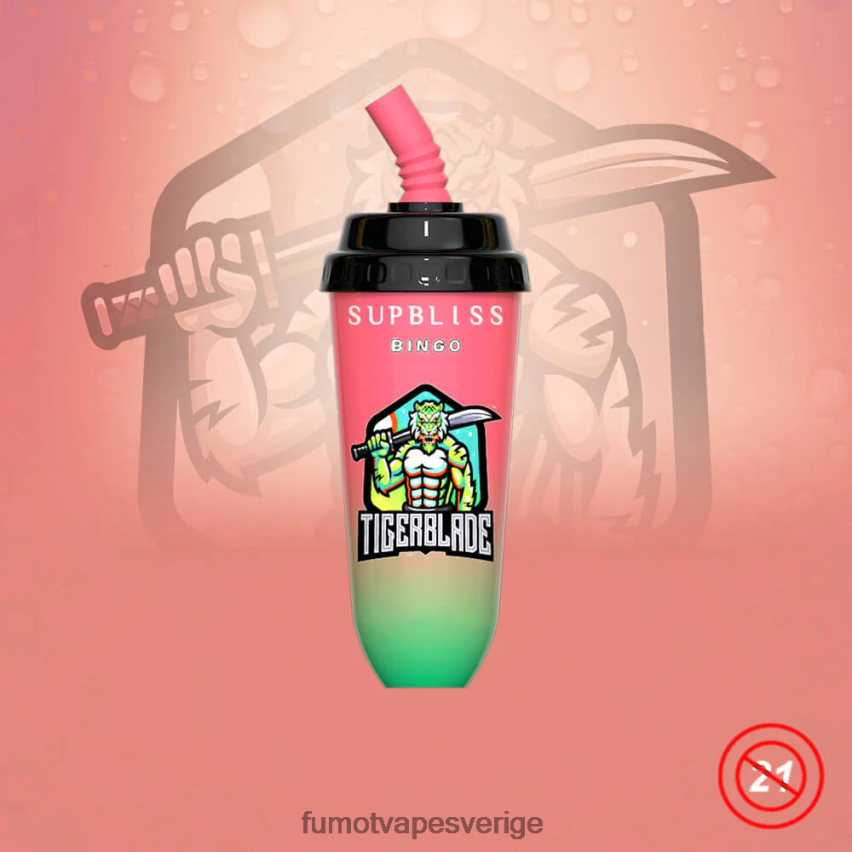 Fumot Vape Price - Fumot Supbliss Bingo 8000 engångs vape pod-enhet - 16ml (1 st) körsbärspersika lemonad 26VFZN396