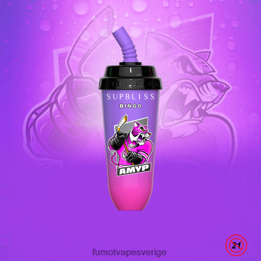 Fumot Vape Price - Fumot Supbliss Bingo 8000 engångs vape pod-enhet - 16ml (1 st) körsbärspersika lemonad 26VFZN396
