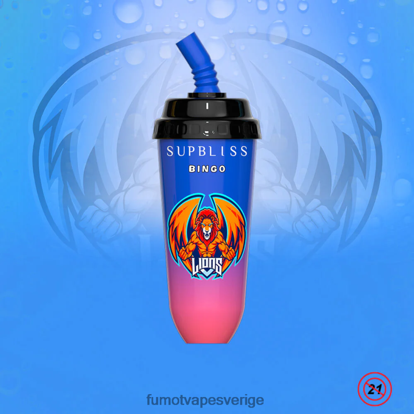 Fumot Vape Price - Fumot Supbliss Bingo 8000 engångs vape pod-enhet - 16ml (1 st) körsbärspersika lemonad 26VFZN396