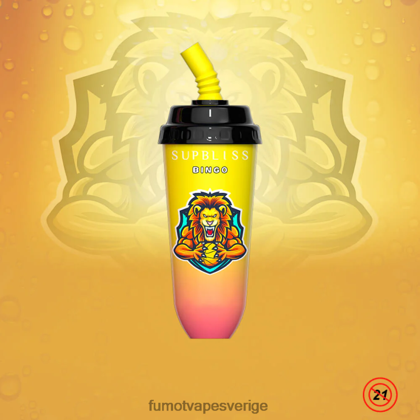 Fumot Vape Price - Fumot Supbliss Bingo 8000 engångs vape pod-enhet - 16ml (1 st) körsbärspersika lemonad 26VFZN396
