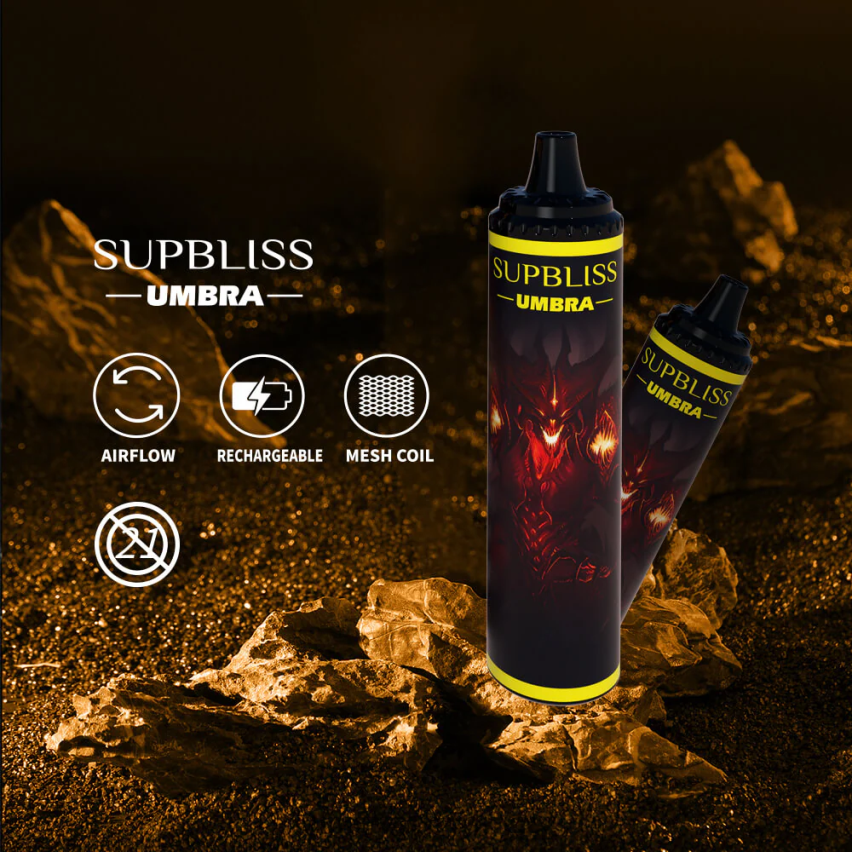 Fumot Cigarette - Fumot Supbliss Umbra 10000 (1 st) engångspenna - 20ml röd äpple citron 26VFZN482