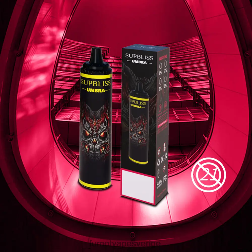 Fumot Cigarette - Fumot Supbliss Umbra 10000 (1 st) engångspenna - 20ml röd äpple citron 26VFZN482