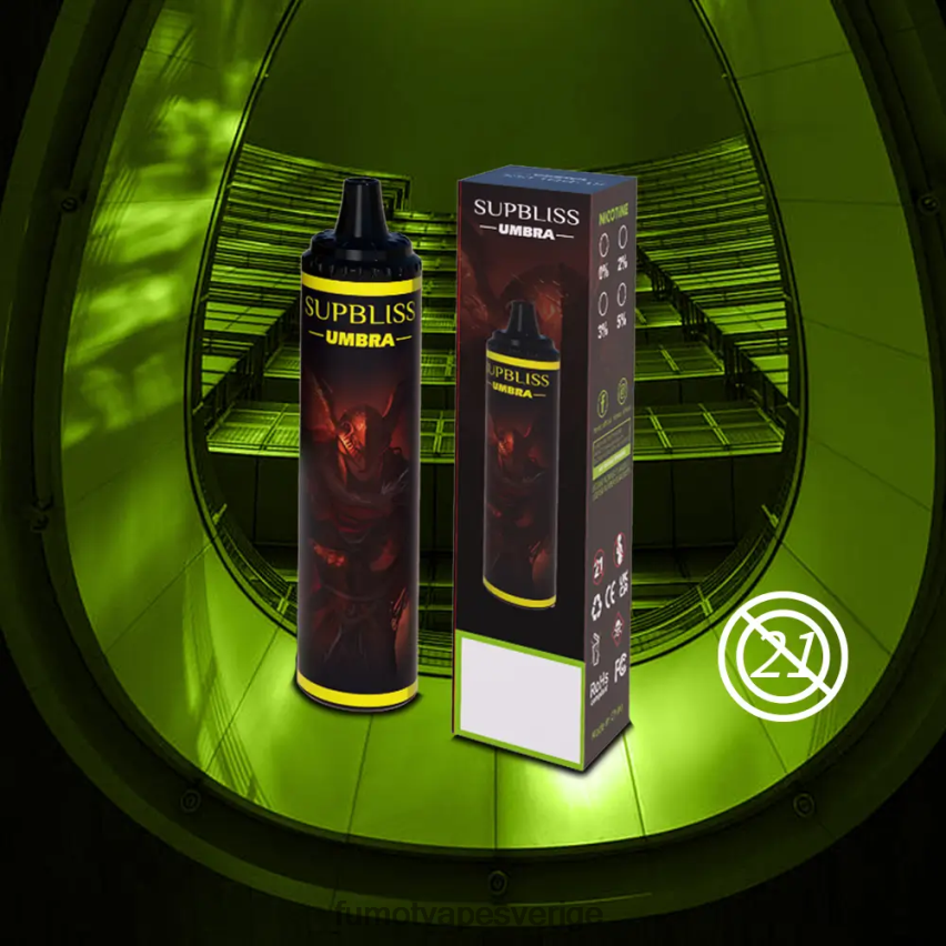 Fumot Cigarette - Fumot Supbliss Umbra 10000 (1 st) engångspenna - 20ml röd äpple citron 26VFZN482