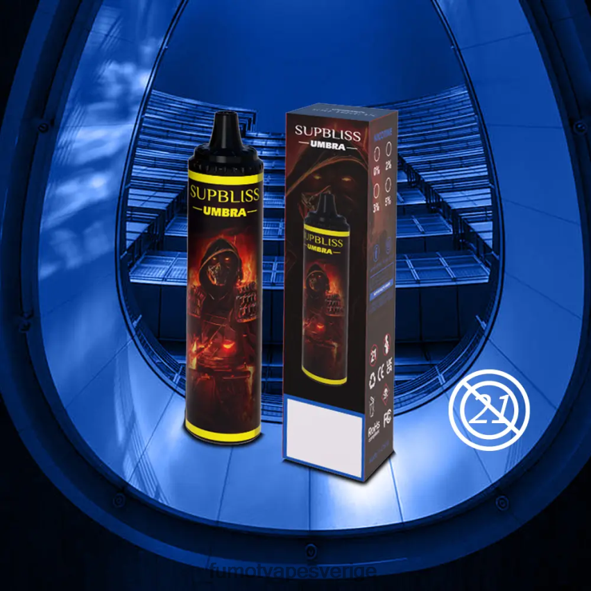 Fumot Cigarette - Fumot Supbliss Umbra 10000 (1 st) engångspenna - 20ml röd äpple citron 26VFZN482
